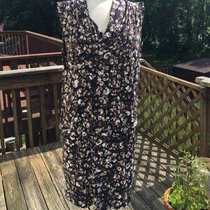 Michael KORS XL Brown pebble print dress NWT